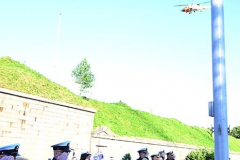 USCG Sector New York  
20th Remembrance Ceremony
Sector New York
Ft Wadsworth
Staten Island, NY
Photographs by:  Mary DiBiase Blaich

Friday, September 10, 2021:  The Coast Guard held a 20th remembrance ceremony at the overlook in Ft Wadsworth at 8 am this morning.  They lost four of their own on 9/11:  Vincent G Danz, Jeffery A Palazzo, Gilbert F Granados; and Gregory R Sikorsky.  Three were Reservists and one an Auxiliary member of the USCG.
The ceremony began with a muster; followed by the arrival of officials.  There was an observation of morning colors and two USCG aircraft performed a flyover.  The invocation was read by Captain Thomas J Walcott, Chaplain of the USCG; a welcome was rendered by Captain Zeita Merchant, Commander, USCG Sector Nre York.  Remarks were by Rear Admiral Michael H Day; and an introduction by Rear Admiral Thomas Jj Allan Jr . Remarks were given by Admiral Karl L. Schultz, Commandant, USCG.  Taps followed the service.