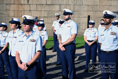 USCG Sector New York  
20th Remembrance Ceremony
Sector New York
Ft Wadsworth
Staten Island, NY
Photographs by:  Mary DiBiase Blaich

Friday, September 10, 2021:  The Coast Guard held a 20th remembrance ceremony at the overlook in Ft Wadsworth at 8 am this morning.  They lost four of their own on 9/11:  Vincent G Danz, Jeffery A Palazzo, Gilbert F Granados; and Gregory R Sikorsky.  Three were Reservists and one an Auxiliary member of the USCG.
The ceremony began with a muster; followed by the arrival of officials.  There was an observation of morning colors and two USCG aircraft performed a flyover.  The invocation was read by Captain Thomas J Walcott, Chaplain of the USCG; a welcome was rendered by Captain Zeita Merchant, Commander, USCG Sector Nre York.  Remarks were by Rear Admiral Michael H Day; and an introduction by Rear Admiral Thomas Jj Allan Jr . Remarks were given by Admiral Karl L. Schultz, Commandant, USCG.  Taps followed the service.