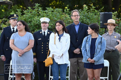 USCG Sector New York  
20th Remembrance Ceremony
Sector New York
Ft Wadsworth
Staten Island, NY
Photographs by:  Mary DiBiase Blaich

Friday, September 10, 2021:  The Coast Guard held a 20th remembrance ceremony at the overlook in Ft Wadsworth at 8 am this morning.  They lost four of their own on 9/11:  Vincent G Danz, Jeffery A Palazzo, Gilbert F Granados; and Gregory R Sikorsky.  Three were Reservists and one an Auxiliary member of the USCG.
The ceremony began with a muster; followed by the arrival of officials.  There was an observation of morning colors and two USCG aircraft performed a flyover.  The invocation was read by Captain Thomas J Walcott, Chaplain of the USCG; a welcome was rendered by Captain Zeita Merchant, Commander, USCG Sector Nre York.  Remarks were by Rear Admiral Michael H Day; and an introduction by Rear Admiral Thomas Jj Allan Jr . Remarks were given by Admiral Karl L. Schultz, Commandant, USCG.  Taps followed the service.