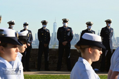 USCG Sector New York  
20th Remembrance Ceremony
Sector New York
Ft Wadsworth
Staten Island, NY
Photographs by:  Mary DiBiase Blaich

Friday, September 10, 2021:  The Coast Guard held a 20th remembrance ceremony at the overlook in Ft Wadsworth at 8 am this morning.  They lost four of their own on 9/11:  Vincent G Danz, Jeffery A Palazzo, Gilbert F Granados; and Gregory R Sikorsky.  Three were Reservists and one an Auxiliary member of the USCG.
The ceremony began with a muster; followed by the arrival of officials.  There was an observation of morning colors and two USCG aircraft performed a flyover.  The invocation was read by Captain Thomas J Walcott, Chaplain of the USCG; a welcome was rendered by Captain Zeita Merchant, Commander, USCG Sector Nre York.  Remarks were by Rear Admiral Michael H Day; and an introduction by Rear Admiral Thomas Jj Allan Jr . Remarks were given by Admiral Karl L. Schultz, Commandant, USCG.  Taps followed the service.
