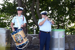 USCG Sector New York  
20th Remembrance Ceremony
Sector New York
Ft Wadsworth
Staten Island, NY
Photographs by:  Mary DiBiase Blaich

Friday, September 10, 2021:  The Coast Guard held a 20th remembrance ceremony at the overlook in Ft Wadsworth at 8 am this morning.  They lost four of their own on 9/11:  Vincent G Danz, Jeffery A Palazzo, Gilbert F Granados; and Gregory R Sikorsky.  Three were Reservists and one an Auxiliary member of the USCG.
The ceremony began with a muster; followed by the arrival of officials.  There was an observation of morning colors and two USCG aircraft performed a flyover.  The invocation was read by Captain Thomas J Walcott, Chaplain of the USCG; a welcome was rendered by Captain Zeita Merchant, Commander, USCG Sector Nre York.  Remarks were by Rear Admiral Michael H Day; and an introduction by Rear Admiral Thomas Jj Allan Jr . Remarks were given by Admiral Karl L. Schultz, Commandant, USCG.  Taps followed the service.