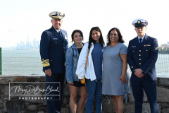 USCG Sector New York  
20th Remembrance Ceremony
Sector New York
Ft Wadsworth
Staten Island, NY
Photographs by:  Mary DiBiase Blaich

Friday, September 10, 2021:  The Coast Guard held a 20th remembrance ceremony at the overlook in Ft Wadsworth at 8 am this morning.  They lost four of their own on 9/11:  Vincent G Danz, Jeffery A Palazzo, Gilbert F Granados; and Gregory R Sikorsky.  Three were Reservists and one an Auxiliary member of the USCG.
The ceremony began with a muster; followed by the arrival of officials.  There was an observation of morning colors and two USCG aircraft performed a flyover.  The invocation was read by Captain Thomas J Walcott, Chaplain of the USCG; a welcome was rendered by Captain Zeita Merchant, Commander, USCG Sector Nre York.  Remarks were by Rear Admiral Michael H Day; and an introduction by Rear Admiral Thomas Jj Allan Jr . Remarks were given by Admiral Karl L. Schultz, Commandant, USCG.  Taps followed the service.