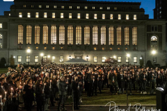 Columbia University Students and Faculty hold a candlelight vigil for Davide Giri, a 30-year-old doctoral student at the School of Engineering and Applied Science, who was killed in a violent attack near campus
on Thursday night. An Italian tourist was also injured, after an “ecstatic” man went on a random stabbing rampage in New York City.
The suspect, an alleged 25-year-old gang member on parole, was nabbed by the NYPD in Central Park after allegedly threatening a third man with a large kitchen knife, police said.