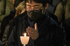 Columbia University Students and Faculty hold a candlelight vigil for Davide Giri, a 30-year-old doctoral student at the School of Engineering and Applied Science, who was killed in a violent attack near campus
on Thursday night. An Italian tourist was also injured, after an “ecstatic” man went on a random stabbing rampage in New York City.
The suspect, an alleged 25-year-old gang member on parole, was nabbed by the NYPD in Central Park after allegedly threatening a third man with a large kitchen knife, police said.