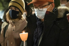 Columbia University Students and Faculty hold a candlelight vigil for Davide Giri, a 30-year-old doctoral student at the School of Engineering and Applied Science, who was killed in a violent attack near campus
on Thursday night. An Italian tourist was also injured, after an “ecstatic” man went on a random stabbing rampage in New York City.
The suspect, an alleged 25-year-old gang member on parole, was nabbed by the NYPD in Central Park after allegedly threatening a third man with a large kitchen knife, police said.