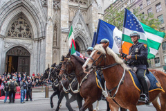 The annual Columbus Parade in NYC took place on between 42nd and 72nd on 5th avenue again this year, after last year’s COVID hiatus, attracting thousands of spectators to watch. The festivities were filled with an abundance of floats and key figure participants in the iconic parade also known as;  “US’s biggest Italian-American Heritage Parade.” 
President Biden also commemorated both today as both Columbus Day and National Indigenous Day.     (C) Bianca Otero. NYC. October 10, 2021.