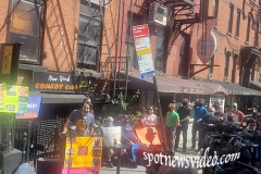 Several Comedy clubs from NYC held a rally to urge Gov. Cuomo to open up their venues.