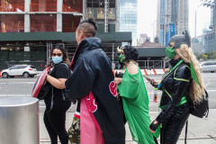 Fans go to the COMCON at the Javits center in Manhattan, NYC after a one year hiatus due to COVID. An estimated 100,000 attendees from all over the US and world have come to adorn their favorite characters and get up-to-date on their favorite COMCON interests. (C) Bianca Otero. October 09, 2021