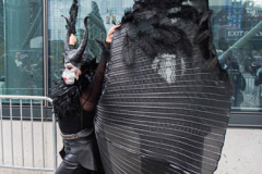Fans go to the COMCON at the Javits center in Manhattan, NYC after a one year hiatus due to COVID. An estimated 100,000 attendees from all over the US and world have come to adorn their favorite characters and get up-to-date on their favorite COMCON interests. (C) Bianca Otero. October 09, 2021