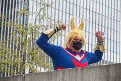Fans go to the COMCON at the Javits center in Manhattan, NYC after a one year hiatus due to COVID. An estimated 100,000 attendees from all over the US and world have come to adorn their favorite characters and get up-to-date on their favorite COMCON interests. (C) Bianca Otero. October 09, 2021