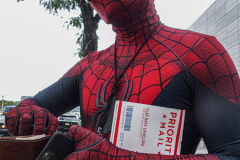 Fans go to the COMCON at the Javits center in Manhattan, NYC after a one year hiatus due to COVID. An estimated 100,000 attendees from all over the US and world have come to adorn their favorite characters and get up-to-date on their favorite COMCON interests. (C) Bianca Otero. October 09, 2021
