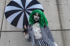 Fans go to the COMCON at the Javits center in Manhattan, NYC after a one year hiatus due to COVID. An estimated 100,000 attendees from all over the US and world have come to adorn their favorite characters and get up-to-date on their favorite COMCON interests. (C) Bianca Otero. October 09, 2021