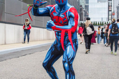 Fans go to the COMCON at the Javits center in Manhattan, NYC after a one year hiatus due to COVID. An estimated 100,000 attendees from all over the US and world have come to adorn their favorite characters and get up-to-date on their favorite COMCON interests. (C) Bianca Otero. October 09, 2021