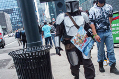 Fans go to the COMCON at the Javits center in Manhattan, NYC after a one year hiatus due to COVID. An estimated 100,000 attendees from all over the US and world have come to adorn their favorite characters and get up-to-date on their favorite COMCON interests. (C) Bianca Otero. October 09, 2021
