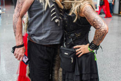 Fans go to the COMCON at the Javits center in Manhattan, NYC after a one year hiatus due to COVID. An estimated 100,000 attendees from all over the US and world have come to adorn their favorite characters and get up-to-date on their favorite COMCON interests. (C) Bianca Otero. October 09, 2021