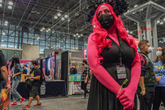 Fans go to the COMCON at the Javits center in Manhattan, NYC after a one year hiatus due to COVID. An estimated 100,000 attendees from all over the US and world have come to adorn their favorite characters and get up-to-date on their favorite COMCON interests. (C) Bianca Otero. October 09, 2021