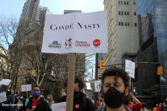 New York- Conde Nast works protest and rally about there contract in lower Manhattan