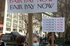 New York- Conde Nast works protest and rally about there contract in lower Manhattan
