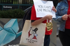 New York- Conde Nast works protest and rally about there contract in lower Manhattan