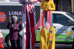 April 2, 2022  New York,  Coney Island Opening Day.for Luna Park Amusement rides Unofficial start to summer, kids and families enjoy the beautiful weather and enjoy the rides