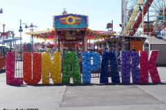 April 2, 2022  New York,  Coney Island Opening Day.for Luna Park Amusement rides Unofficial start to summer, kids and families enjoy the beautiful weather and enjoy the rides