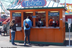 April 2, 2022  New York,  Coney Island Opening Day.for Luna Park Amusement rides Unofficial start to summer, kids and families enjoy the beautiful weather and enjoy the rides