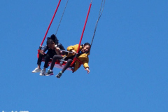 April 2, 2022  New York,  Coney Island Opening Day.for Luna Park Amusement rides Unofficial start to summer, kids and families enjoy the beautiful weather and enjoy the rides