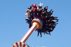 April 2, 2022  New York,  Coney Island Opening Day.for Luna Park Amusement rides Unofficial start to summer, kids and families enjoy the beautiful weather and enjoy the rides