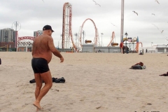 The Coney Island Polar Bear Club is the oldest winter bathing club in the United States founded in 1903. They swim every Sunday November-April at 1 PM.