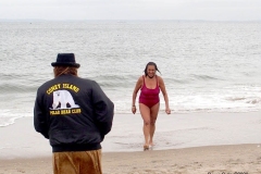 The Coney Island Polar Bear Club is the oldest winter bathing club in the United States founded in 1903. They swim every Sunday November-April at 1 PM.