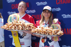 July 4  2022  NEW YORK  
Nathan's Famous Fourth of July International Hot Dog Eating Contest held at the corner of Surf ave. and Stillwell ave. where the original Nathan's Hot Dog stand opened over a hundred years ago.
