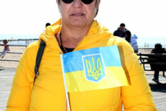 March 19, 2022  New York,  Coney Island
 Hands off Ukraine! /???? ????? ?? ???????!
 LGBTIQ  Russian - Speaking Americans group sponsored a march against Russia on the Coney Island Boardwalk." we are going to march in solidarity with Ukraine. We are going to show our position on the matter as a Ukrainian and Russian-speaking diaspora in New York. Today we are all Ukrainians. Glory to Ukraine!"