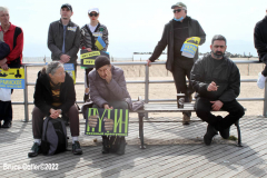 March 19, 2022  New York,  Coney Island
 Hands off Ukraine! /???? ????? ?? ???????!
 LGBTIQ  Russian - Speaking Americans group sponsored a march against Russia on the Coney Island Boardwalk." we are going to march in solidarity with Ukraine. We are going to show our position on the matter as a Ukrainian and Russian-speaking diaspora in New York. Today we are all Ukrainians. Glory to Ukraine!"