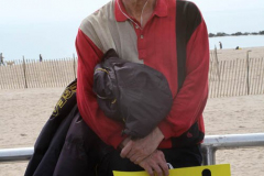 March 19, 2022  New York,  Coney Island
 Hands off Ukraine! /???? ????? ?? ???????!
 LGBTIQ  Russian - Speaking Americans group sponsored a march against Russia on the Coney Island Boardwalk." we are going to march in solidarity with Ukraine. We are going to show our position on the matter as a Ukrainian and Russian-speaking diaspora in New York. Today we are all Ukrainians. Glory to Ukraine!"