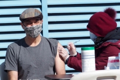 New York-  Pop up Covid Vaccine site set up in  the Brooklyn Cyclones minor league Baseball stadium parking lot in Coney Island.
Eligible New Yorkers received the Johnson and Johnson vaccine.The site was run by Walgreens pharmacy and you could have wither walked in to receive the vaccine or use the drive thru.