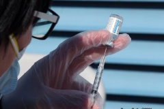 New York-  Pop up Covid Vaccine site set up in  the Brooklyn Cyclones minor league Baseball stadium parking lot in Coney Island.
Eligible New Yorkers received the Johnson and Johnson vaccine.The site was run by Walgreens pharmacy and you could have wither walked in to receive the vaccine or use the drive thru.