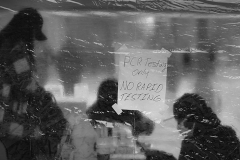 Covid testing lines at Bryant Park.  Over 600,000 people have tested positive in NYC and the lines are on the average- 2 hours long.