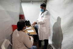 A Pharmacist prepares the Johnson & Johnson's single-shot dose, for COVID-19 vaccinations at Vanderbilt Hall in Grand Central Station in New York City. The pop-up site is part of a city-wide initiative to get more New Yorkers and tourists vaccinated. Those who receive the free vaccine, Johnson & Johnson's single-shot dose, will receive a free seven-day MetroCard pass. The walk-up vaccines will be offered at Penn Station, Grand Central Terminal, Broadway Junction, and other stations through 16 May.