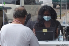 Covid pop up testing center sets up in one of the Brooklyn neighborhoods that has a rising number of positive Covid patients . N.Y.C. Health and Hospitals sends out teams to test residents in the neighborhoods to try and curb the spread of Covid. Text "Covid Test" to 855-48 for locations. They are located for this week Monday to Friday 10am -5pm at Avenue V and Brown Street near the Herman Dolgin Park.