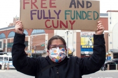 New York- Professional Staff Congress (PSC) had a Rally and March to protest the City University
of New York's budget process.  P.S.C.union president Barbara Bowen spoke at the rally as well as New York City politicians.
