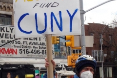 New York- Professional Staff Congress (PSC) had a Rally and March to protest the City University
of New York's budget process.  P.S.C.union president Barbara Bowen spoke at the rally as well as New York City politicians.