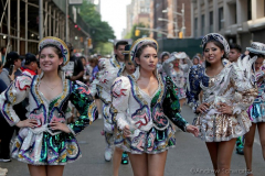 Dancers performing all manner of dance and dressed in all kinds of costumes participate in the 16th annual New York Dance Parade in Manhattan NY on May 21, 2022. The annual parade made its return after being cancelled due to the COVID-19 pandemic with the theme of "Back to the Streets." (Photo by Andrew Schwartz)