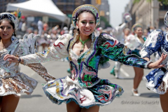 Dancers performing all manner of dance and dressed in all kinds of costumes participate in the 16th annual New York Dance Parade in Manhattan NY on May 21, 2022. The annual parade made its return after being cancelled due to the COVID-19 pandemic with the theme of "Back to the Streets." (Photo by Andrew Schwartz)