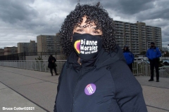 NEW YORK - Daunte Wright march on the Far Rockaway Boardwalk. Members of the Community march on the Boardwalk to protest the shooting and Killing of Daunte Wright. Dianne Morales she is Running for N.Y.C. Mayor