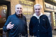 Following A Bike Ride Down Broadway,
Senator Chuck Schumer and David Byrne, Actor/Musician and star of "American Utopia" on Broadway Celebrate the Return of Live Music and Broadway on 08 Nov 2021