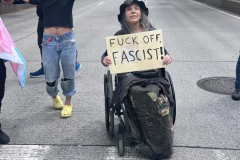 Angry LGBTQ protesters and their supporters hold a demonstration outside of Chelsea Piers in NYC, to protest Ron DeSantis's appearance at the Tikvah Funds Jewish Leadership Conference. Chelsea Piers has a long gay rights history and the fact that June is Pride Month is further agitating protesters. DeSantis has recently signed the "Don't Say Gay"bill...
Photo By Diane L. Cohen