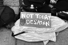 Angry LGBTQ protesters and their supporters hold a demonstration outside of Chelsea Piers in NYC, to protest Ron DeSantis's appearance at the Tikvah Funds Jewish Leadership Conference. Chelsea Piers has a long gay rights history and the fact that June is Pride Month is further agitating protesters. DeSantis has recently signed the "Don't Say Gay"bill...
Photo By Diane L. Cohen