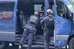 Angry LGBTQ protesters and their supporters hold a demonstration outside of Chelsea Piers in NYC, to protest Ron DeSantis's appearance at the Tikvah Funds Jewish Leadership Conference. Chelsea Piers has a long gay rights history and the fact that June is Pride Month is further agitating protesters. DeSantis has recently signed the "Don't Say Gay"bill...
Photo By Diane L. Cohen