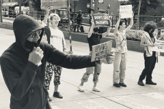 Angry LGBTQ protesters and their supporters hold a demonstration outside of Chelsea Piers in NYC, to protest Ron DeSantis's appearance at the Tikvah Funds Jewish Leadership Conference. Chelsea Piers has a long gay rights history and the fact that June is Pride Month is further agitating protesters. DeSantis has recently signed the "Don't Say Gay"bill...
Photo By Diane L. Cohen