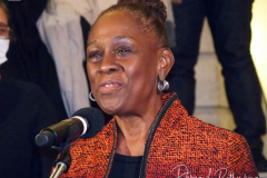 First Lady of New York, Chirlane McCray and Mayor Bill de Blasio thank his staff on his final day as Mayor, New York, USA - 30 Dec 2021